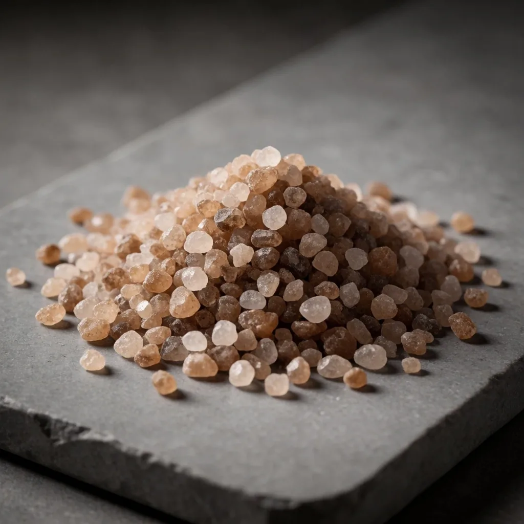Southeast Asian herbs and spices arranged on a dark wooden surface